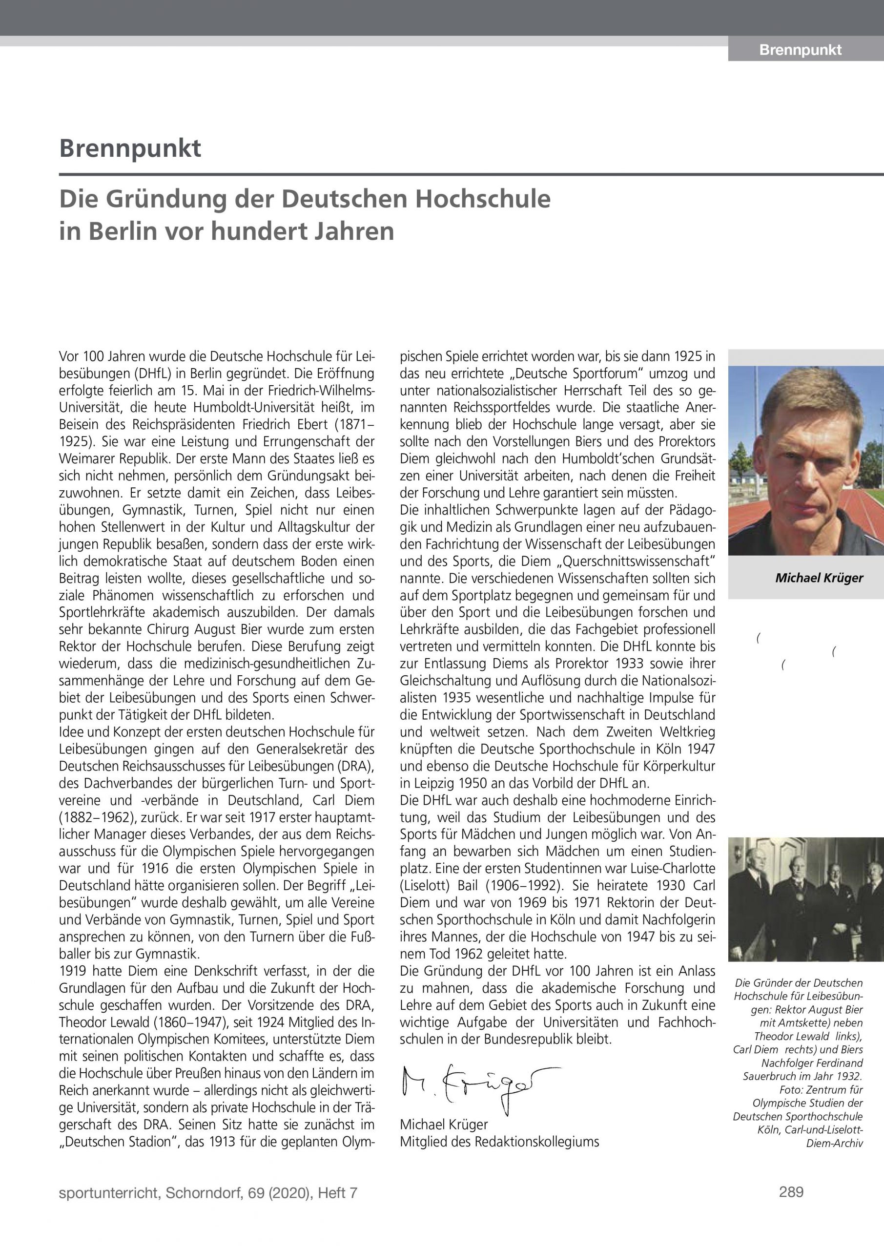 Die Ausgabe der Brennpunkt von Juni