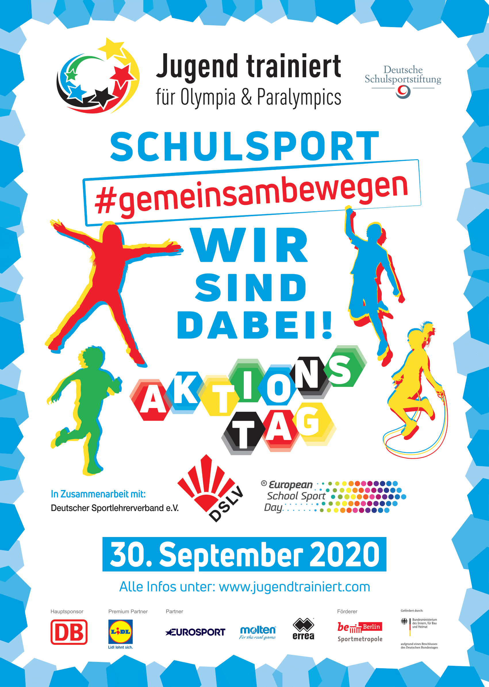 Aktionstag zum Schulsport für Schüler*innen mit und ohne Behinderung an 1000 Schulen in Deutschland: Sport- und Bewegungsaktivitäten mit und ohne Wettkampfgedanken!