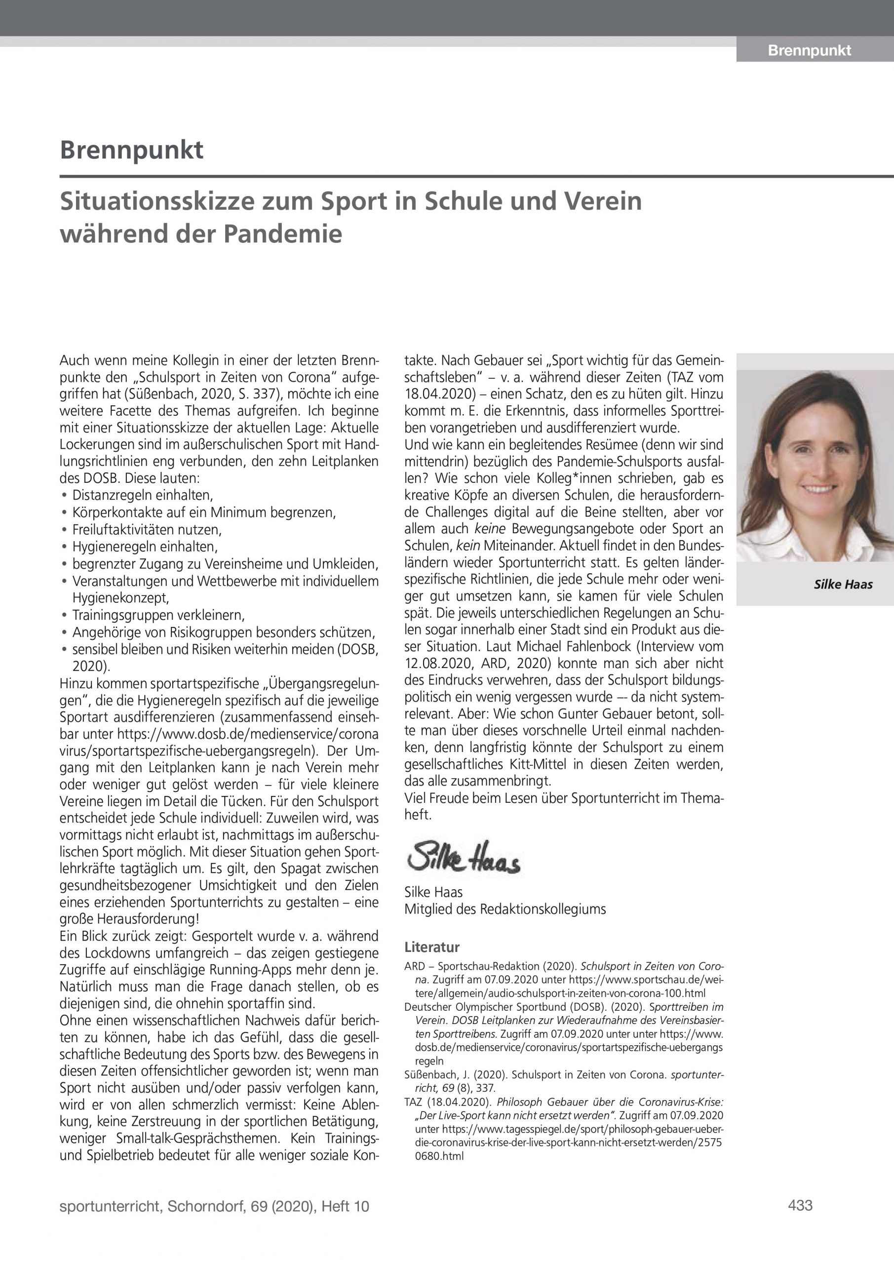 Brennpunkt Ausgabe August 2020