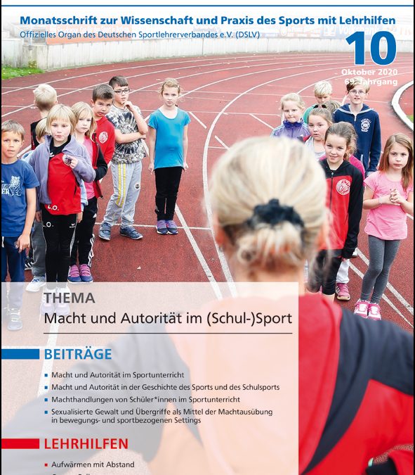 Neue Ausgabe der Zeitschrift Sportunterricht: Oktober 2020