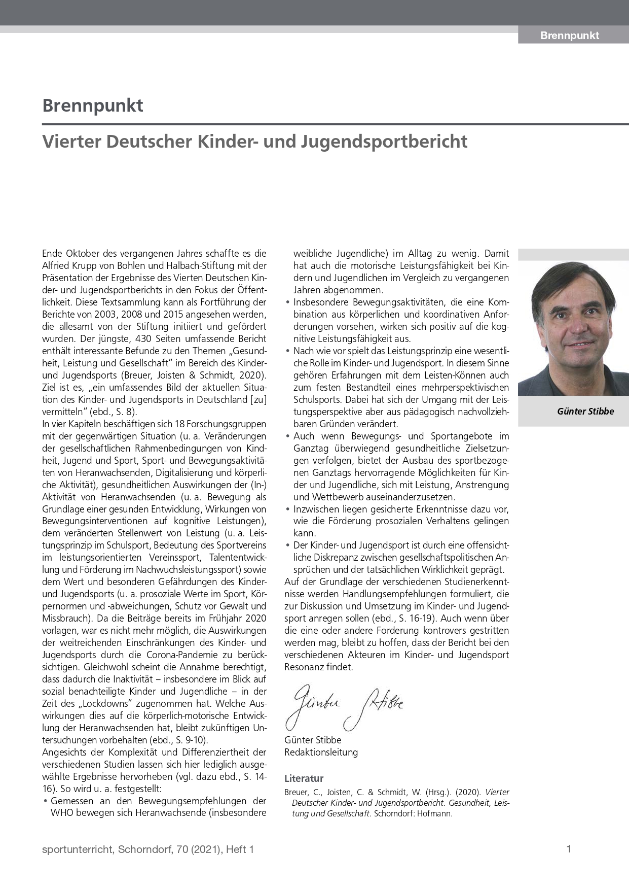 Brennpunkt Ausgabe August 2020