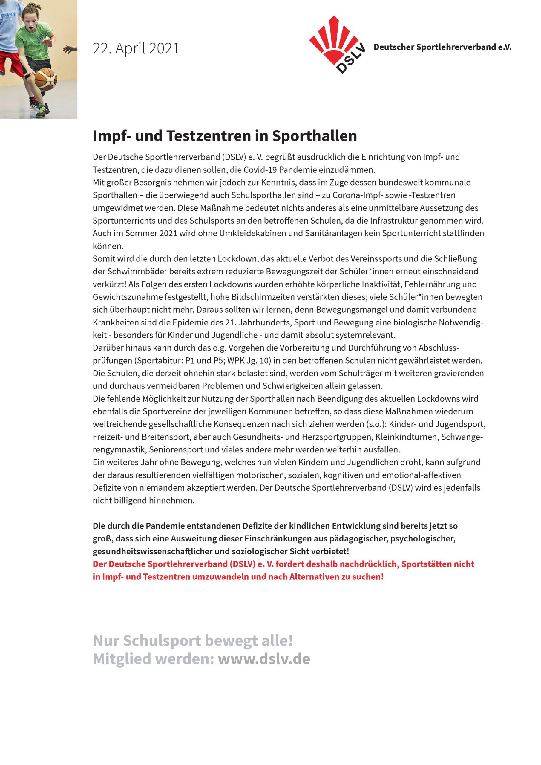 Aktionstag zum Schulsport für Schüler*innen mit und ohne Behinderung an 1000 Schulen in Deutschland: Sport- und Bewegungsaktivitäten mit und ohne Wettkampfgedanken!