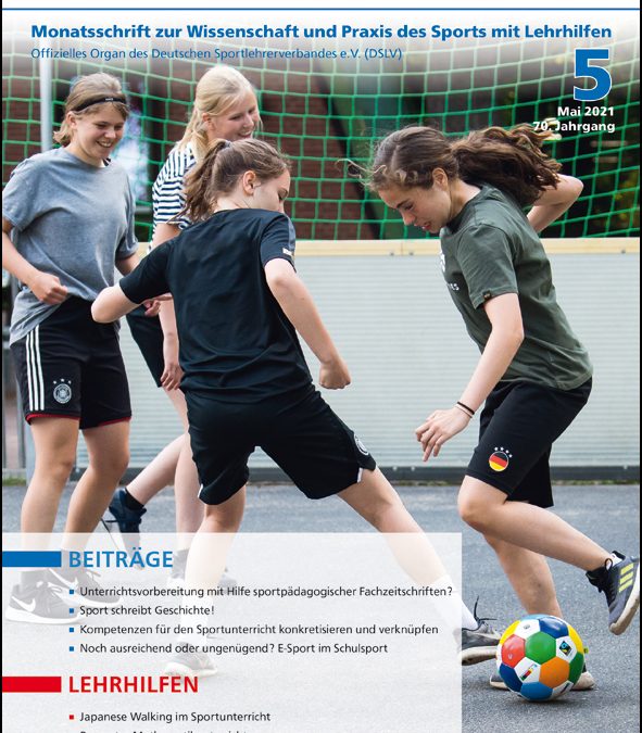 Neue Ausgabe der Zeitschrift Sportunterricht: Mai 2021