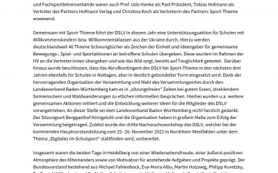 Bericht: Hauptvorstandssitzung in Heidelberg