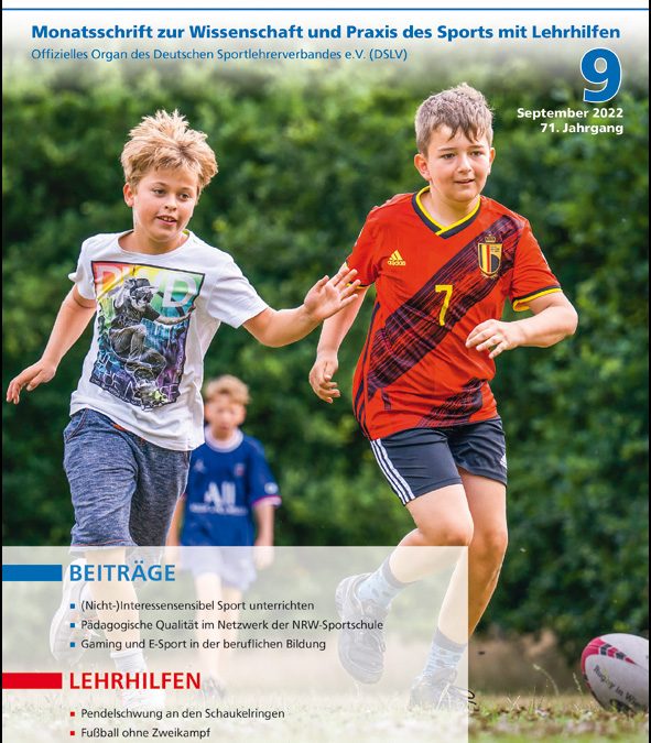 Neue Ausgabe der Zeitschrift sportunterricht: September 2022