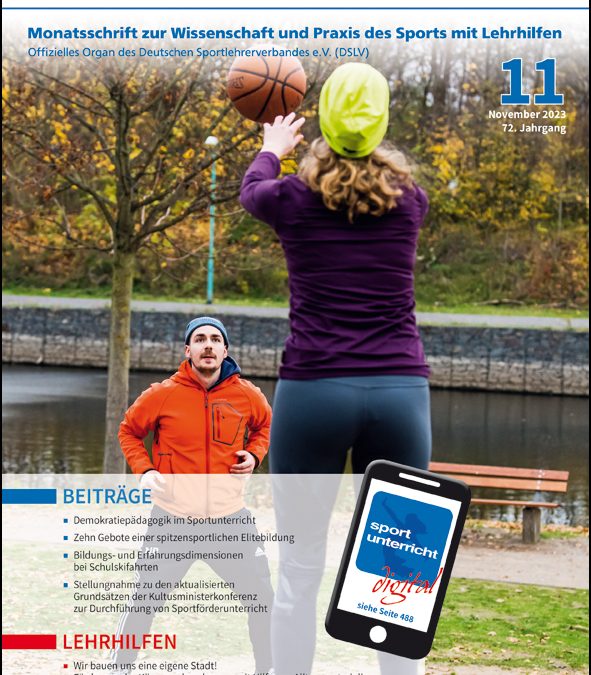 Neue Ausgabe der Zeitschrift sportunterricht: November 2023