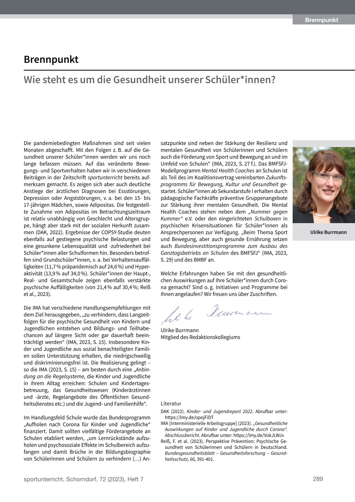 Brennpunkt Ausgabe August 2020