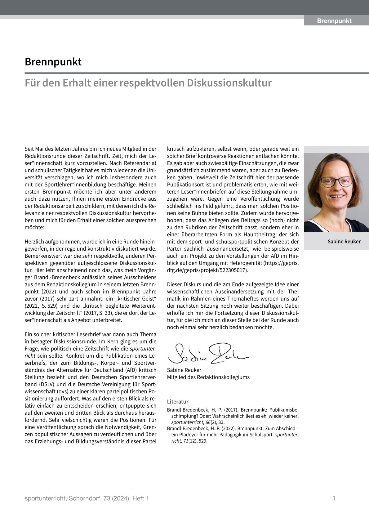 Brennpunkt Ausgabe August 2020