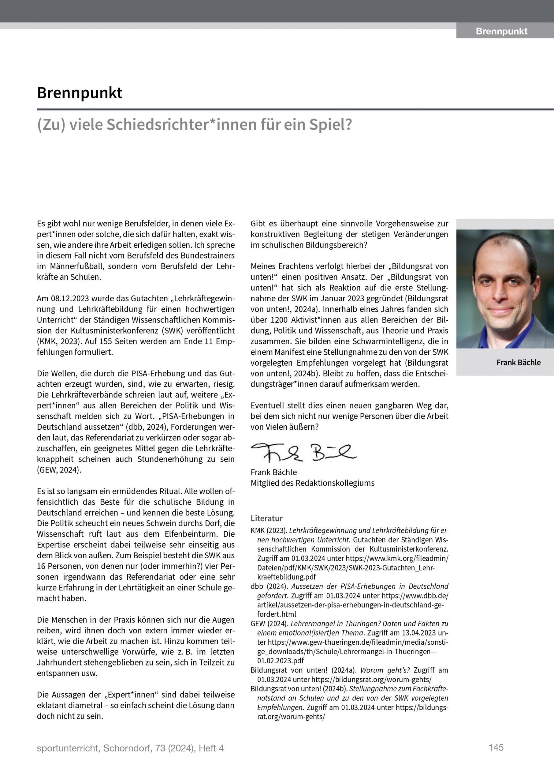 Brennpunkt Ausgabe August 2020