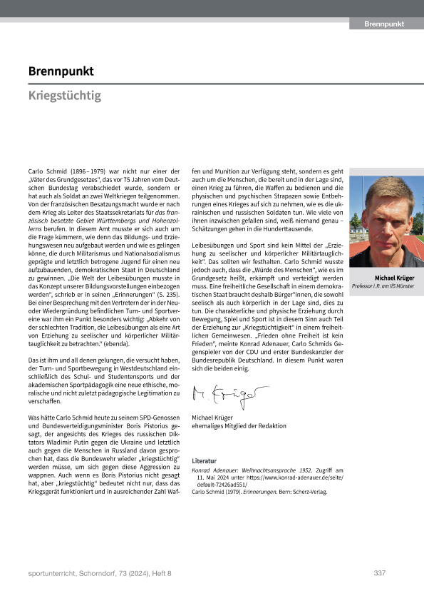 Brennpunkt Ausgabe August 2020