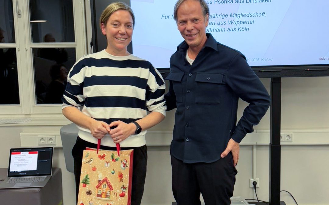 Verabschiedung von DSLV NRW Präsidentin Jun.-Prof. Dr. Anne Roth