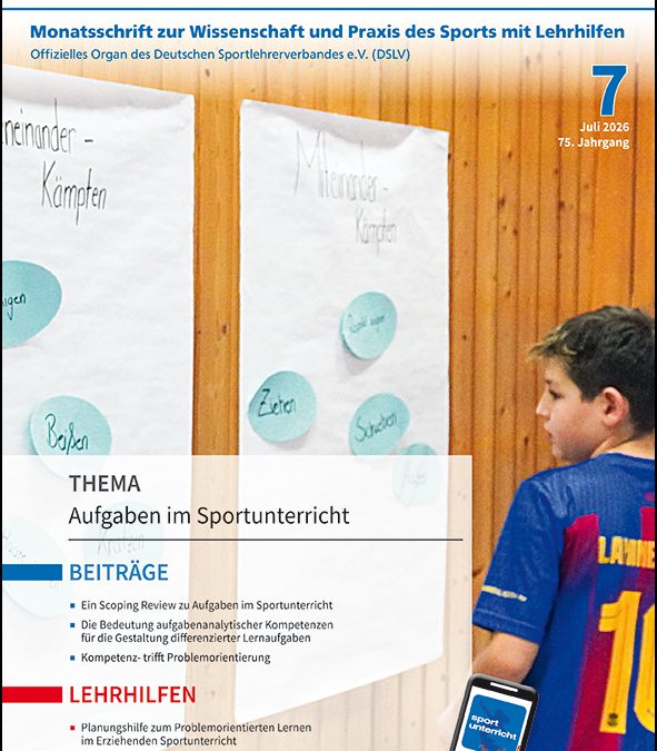 Neue Ausgabe der Zeitschrift sportunterricht: Juli 2026
