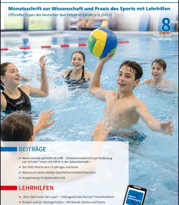 Neue Ausgabe der Zeitschrift sportunterricht: August 2026